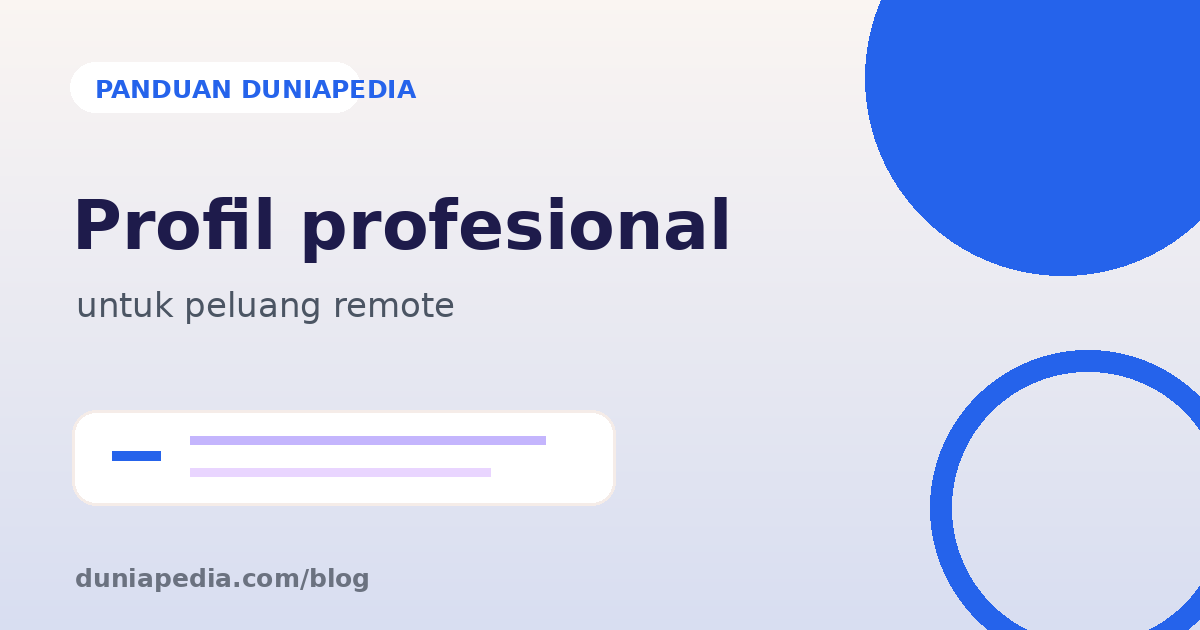 Ilustrasi profesional Indonesia sedang mengoptimalkan profil LinkedIn untuk peluang kerja remote