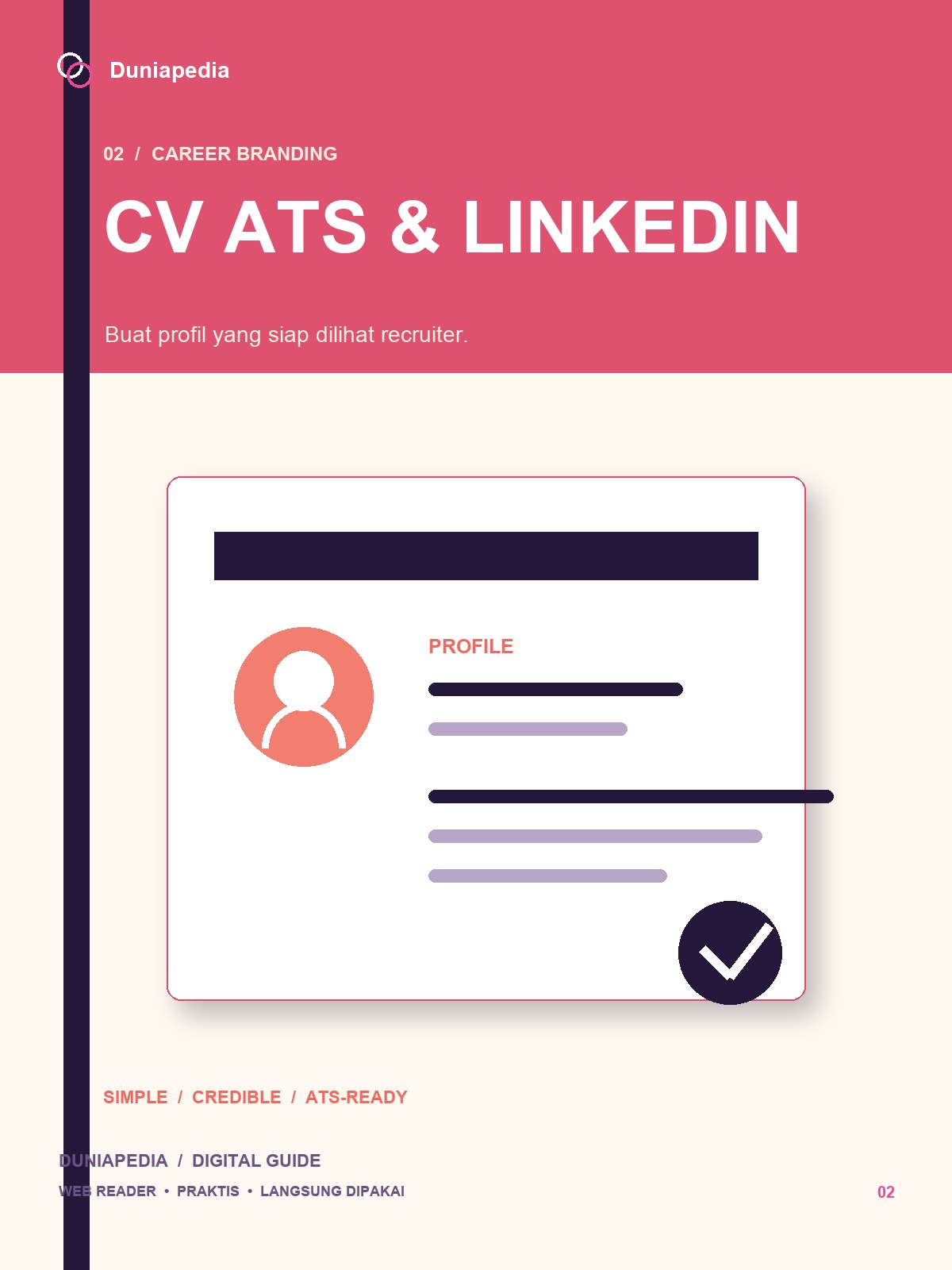 Cover ebook CV ATS dan LinkedIn untuk kerja remote